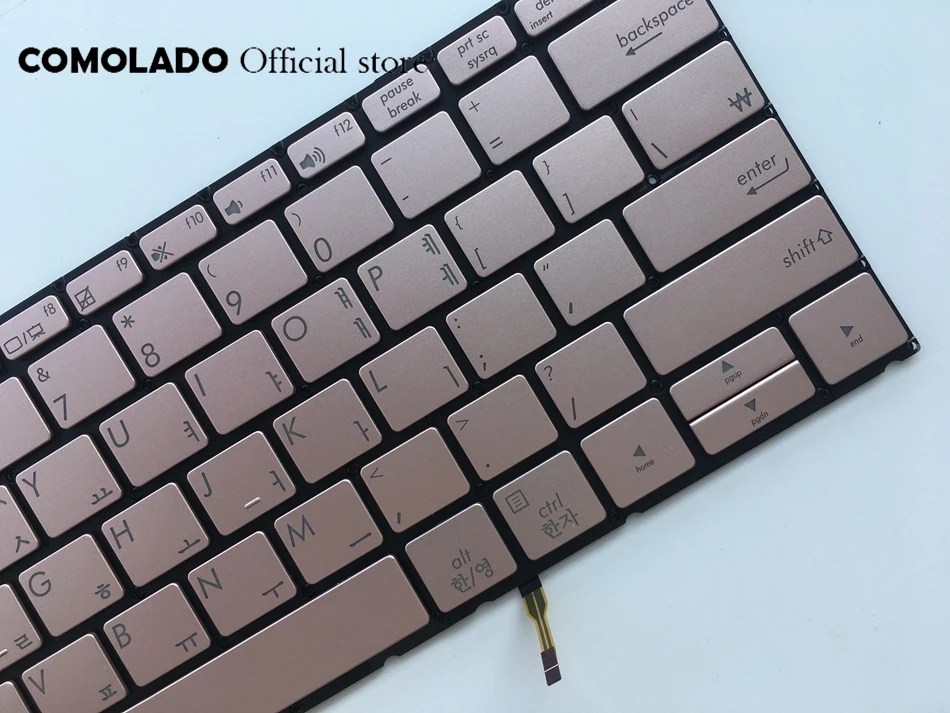 KR Korean keybord for ASUS ZENBOOK UX390 UX390UA pink with backlit keyboard KR Layout (2)