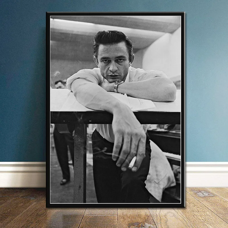 

Posters and Prints Hot Johnny Cash Rock Music Band Star Poster Wall Art Picture Canvas Painting for Room Home Decor