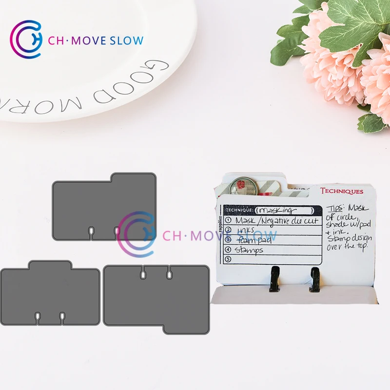 

CH Desktop File Card Stencil Metal Cutting Dies For Scrapbooking Practice Hands-on DIY Album Decor Card Craft Dies