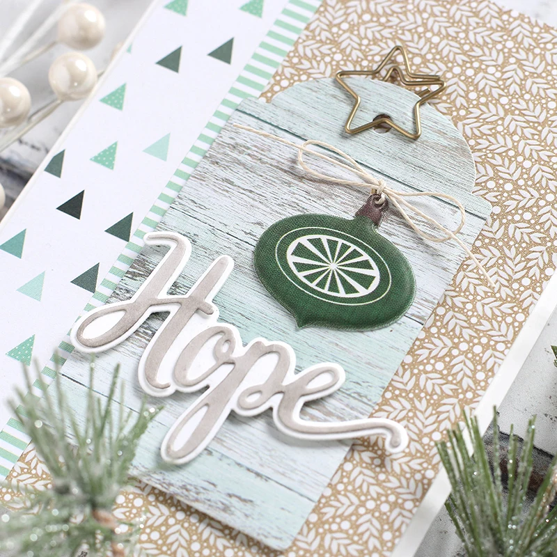 

Word "Hope" and Contour Metal Cutting Dies New 2019 Stencils for DIY Scrapbooking DIY Paper Cards Craft Making Fun Decoration