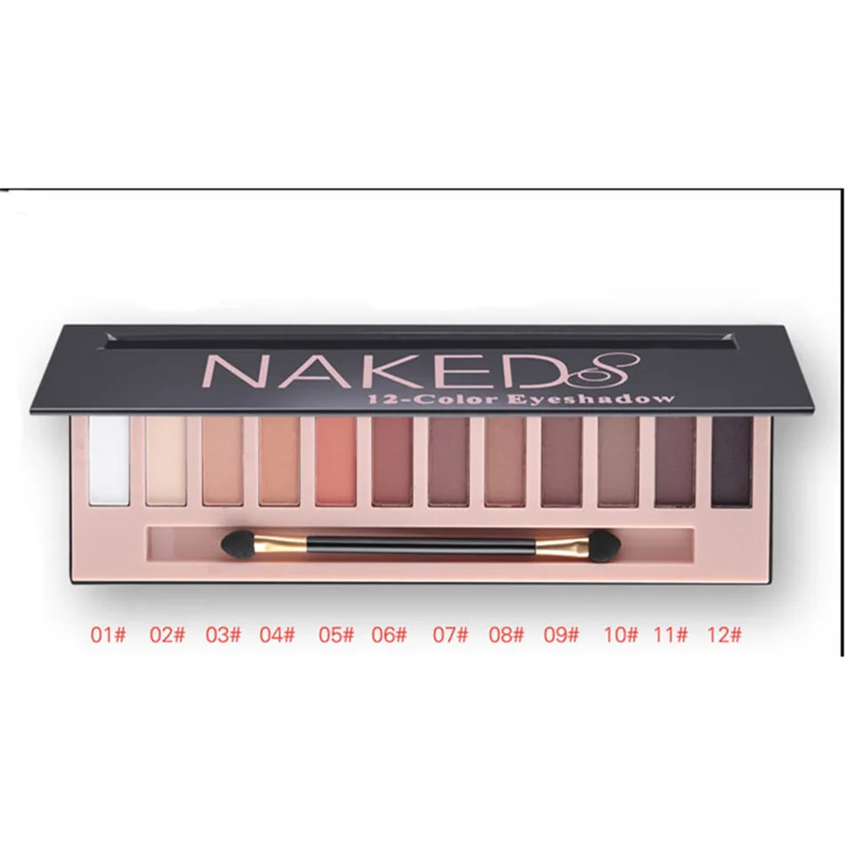 12 colors Matte Nude Professional Makeup Eyeshadow Palette Nake Smoky Glitter Make Up Shimmer Eye Shadow Maquillage Cosmetics