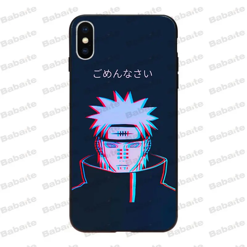 Babaite Naruto pain черный ТПУ мягкий резиновый чехол для телефона для iPhone 8 7 6 6S Plus X XS XR XSMax 5 5S SE 5C Coque11 11pro 11promax