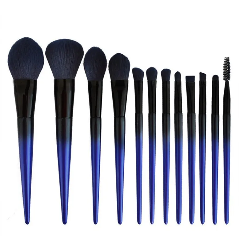 

Superior quality Colourful Blue Gradual change Cosmetic Brush Suit Foundation Brush Concealer brush Professional cosmetic tool