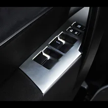 For Toyota Corolla Altis E170 2014 2015 2016 2017 Accessories LHD ABS Matte Door Window Lift Regulator Cover Trim Car Styling