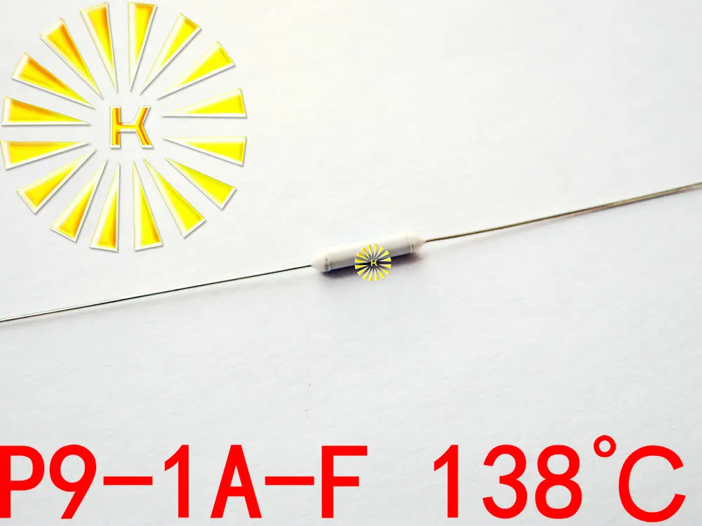100% Original P9-1A-F 138 degree Thermal-Links 1A 250V Resistance Temperature Fuse x 500PCS |