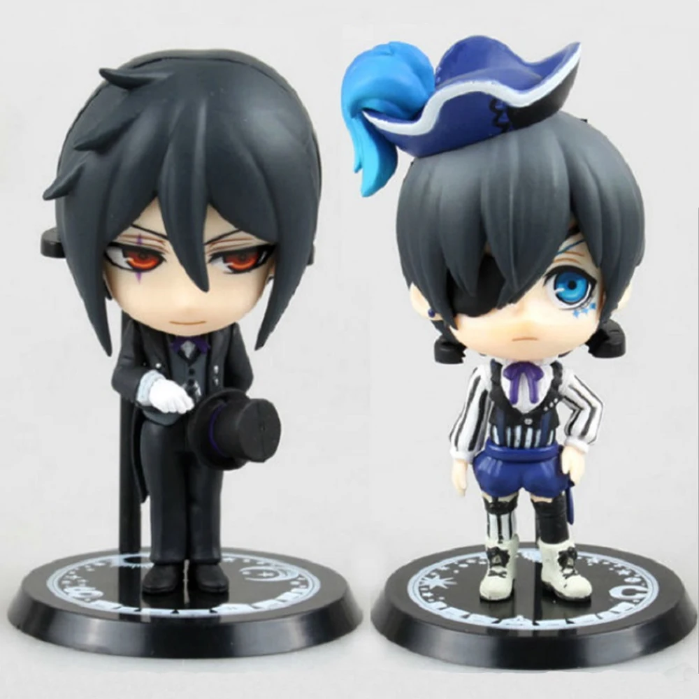 HOT Anime Anime Black Butler Set of 2x 4" Ciel & Sebastian Action