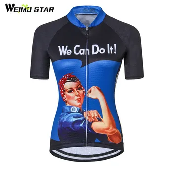 

Weimostar Wholesale We Can Do It Women Cycling Jersey 2018 Pro Team Bicycle Clothing Ropa Ciclismo Road mtb Bike Jersey Wear