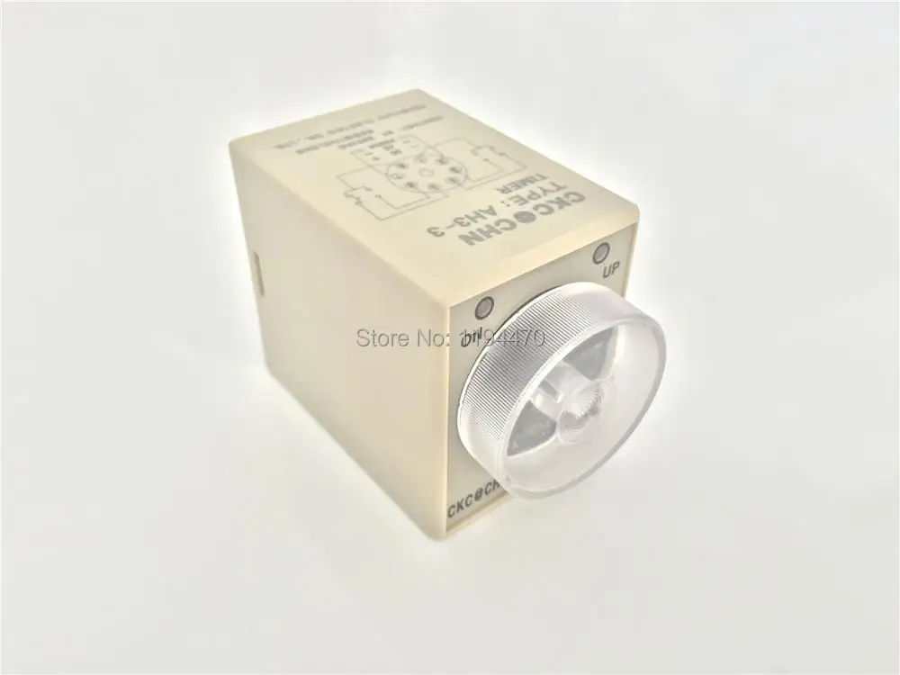 

2pcs/Lot AH3-3 DC 12V 3Min 180S Power On Delay Timer Time Relay 12VDC 3M 0-3 Minute 8 Pins