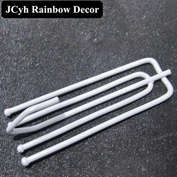 

JCyh Rainbow Decor 15PCS/Pair Window Curtains 4-Prong Hooks for Top of Curtain
