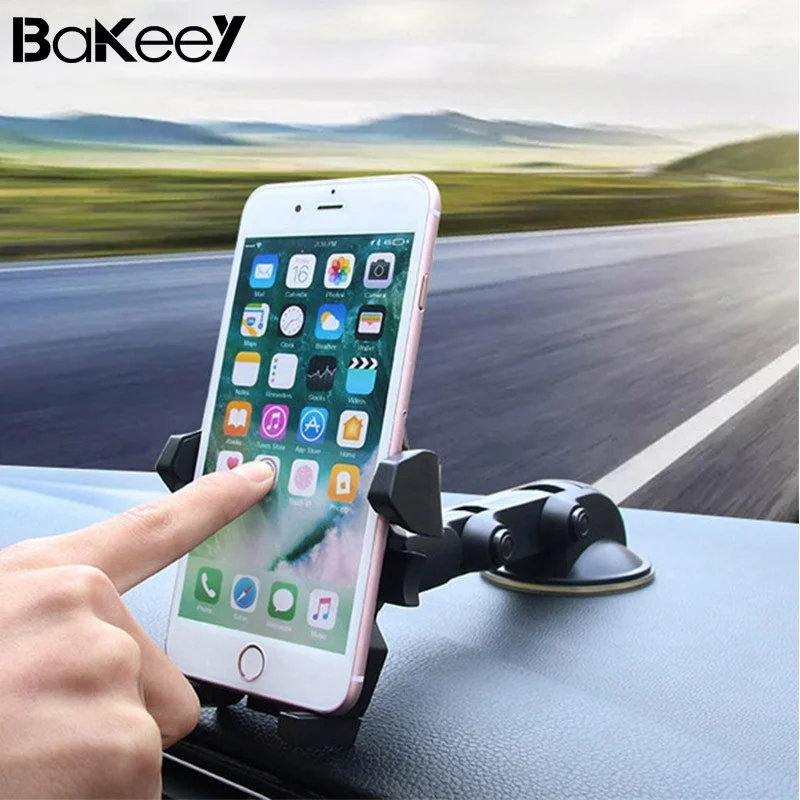 Bakeey Универсальный 360 градусов вращение присоска Автомобильный держатель для Телефона Колыбель для телефона до 6 дюймов Распродажа Автомобильный вентиляционный Стенд Колыбель