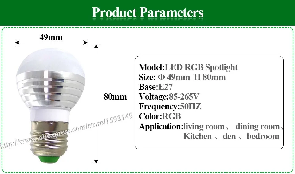 E14 E27 RGB светодиодный лампы 3W 16 Цвет сменная лампа Светодиодный прожектор+ 24-кнопочный ИК-пульт дистанционного управления Управление AC85-265V праздничное освещение bombilla светодиодный