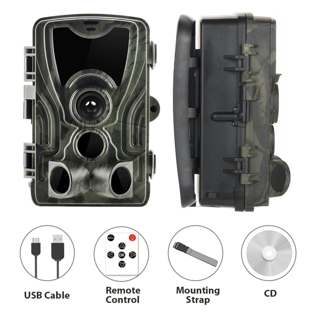 HC-801A, новейшая охотничья камера, 16 МП, камера для слежения, IP65, фото-ловушки, 0,3 s, триггер, 1080 нм, Дикая камера, P, водонепроницаемая камера