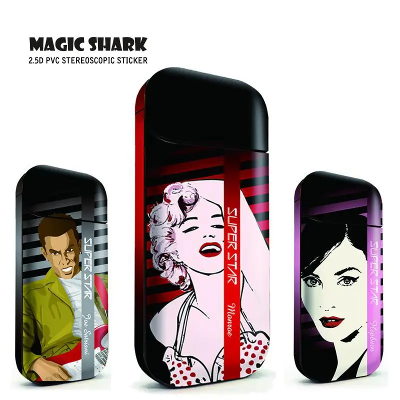 Чехол Magic Shark Super Star простой черный белый сексуальный для девушек пленка наклейка