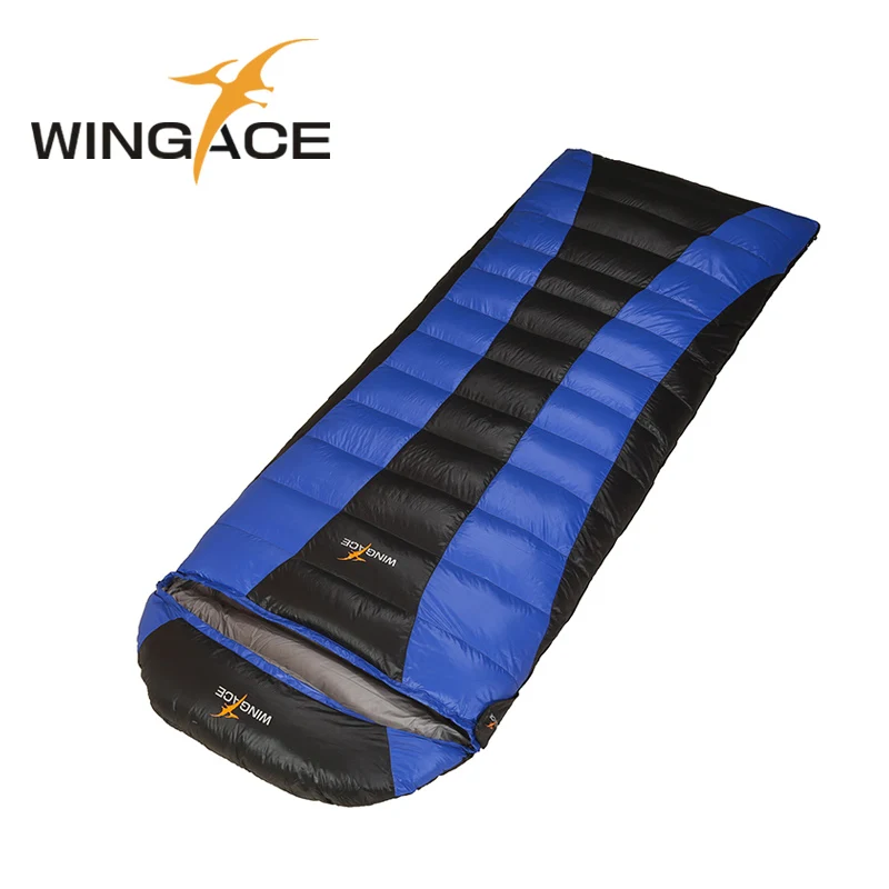

WINGACE Fill Duck Down 400G 800G 1200G 1500G Envelope Sleeping Bag Adult Outdoor Camping Sleeping Bag Hooded Down Sleeping Bag
