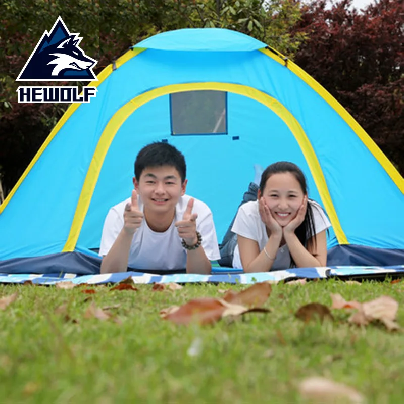 

2019 fully automatic tent automatic camping accessibility tent in the well quality accessibility travel single and double tent