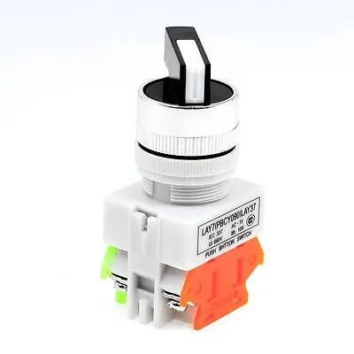 

AC660V 10A DPST 2 Position On/Off Rotary Selector Latching Push Button Switch