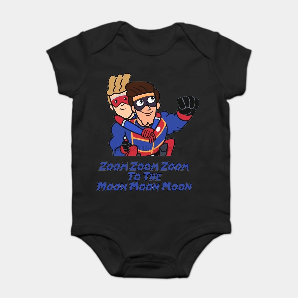 

Baby Onesie Baby Bodysuits kid t shirt Printed Cotton Zoom zoom zoom to the Moon moon moon Henry Danger Short-Sleeve