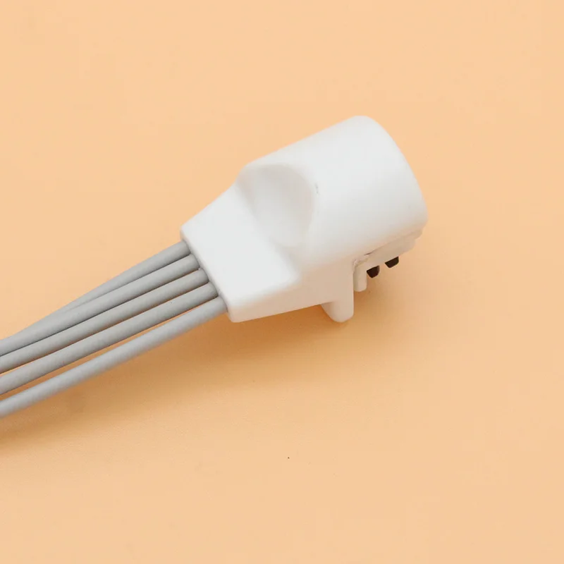 Совместим с Mortara H3 Holter Recorder ECG Cable 5 свинцовых защелок AHA leadwire.| |