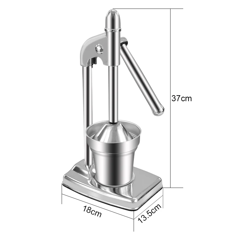 ATWFS портативная соковыжималка машина соковыжималка для апельсинов цитрусовый фруктовый пресс Оранжевый руководство для соковыжималки экстрактор из нержавеющей стали диспенсер
