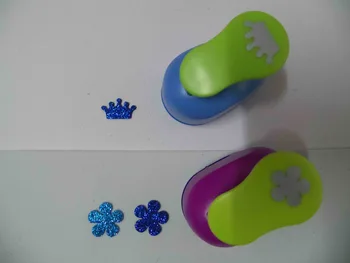 

2pcs(2.5cm) flower and crown shape craft punch set Punch Craft Scrapbooking school Paper Puncher eva hole punch free shipping