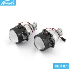 RONAN 2.5”Ver8.1 7.1 Bi xenon HID projector Lens MH1 car headlight H4 H7 base Car Styling retrofit motorcycle headlight