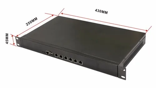 B202-1 HCL-M52L6-A, ATOM D525 6 Гига LAN брандмауэр barebone, 6lan брандмауэр система, HCIPC Barebone