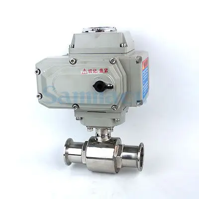 

3/4"-2" SUS304 Stainless Steel Sanitary AC220V Electric Tri Clamp Ball Valve For Homebrew