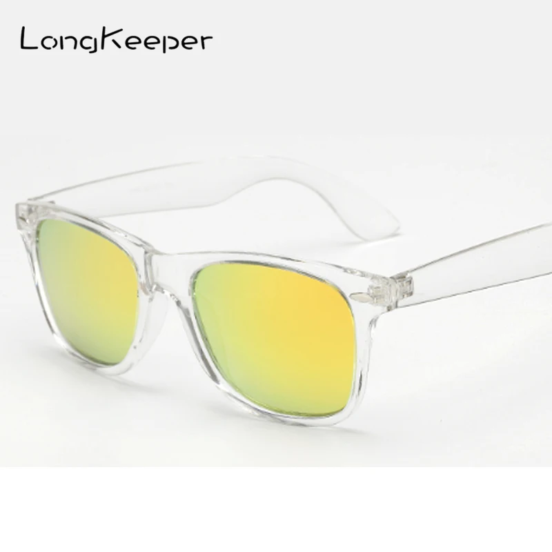 Поляризованные зеркальные солнцезащитные очки LongKeeper модные женские квадратные
