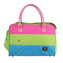 Сумка-переноска для кошек, дышащая модная сумка для собак, сумки на плечо для маленьких собак/кошек, Прочная Складная Дорожная сумка для домашних животных, розовый, зеленый