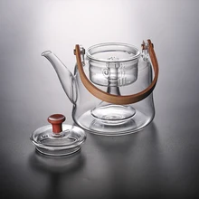 Стеклянный чайник, домашний высокотемпературный фильтр, пенопластовый чайник, стеклянный чайник, чайник чайный набор кунг-фу lo105319