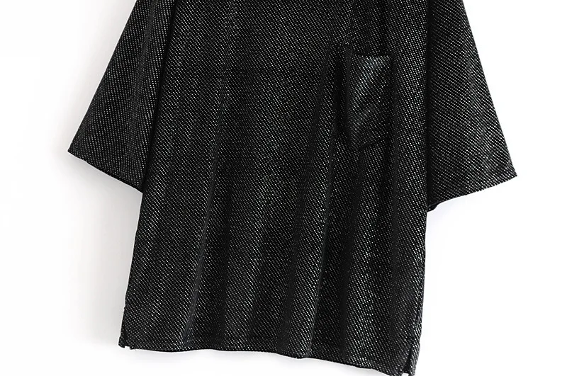 popular Star 55-9003 European and American fashion hot-pressed velvet pocket loose T-shirt popular Star 55-9003 European and American fashion hot-pressed velvet pocket loose T-shirt