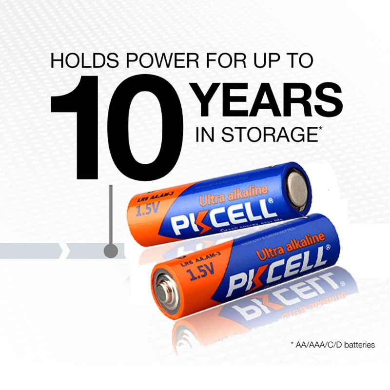 PKCELL оптом 24 шт. LR6 AA супер щелочная батарея AM3 E91 MN1500 1 5 в 360 мин сухая для MP3