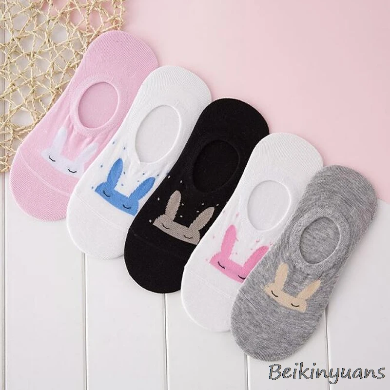 cartoon striped love student socks spring and summer thin stretch comfortable breathable ladies cotton socks - Цвет: 26