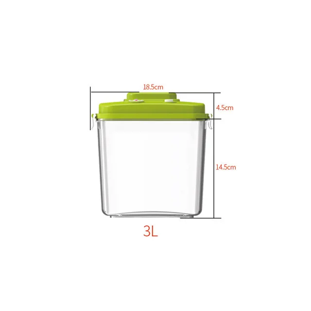 OLOEY 3 модели вакуумных контейнеров для свежих продуктов, герметичный чайник, герметичный горшок для пищевых продуктов, вакуумный упаковщик, кастрюли для уплотнения пищевых продуктов - Цвет: C