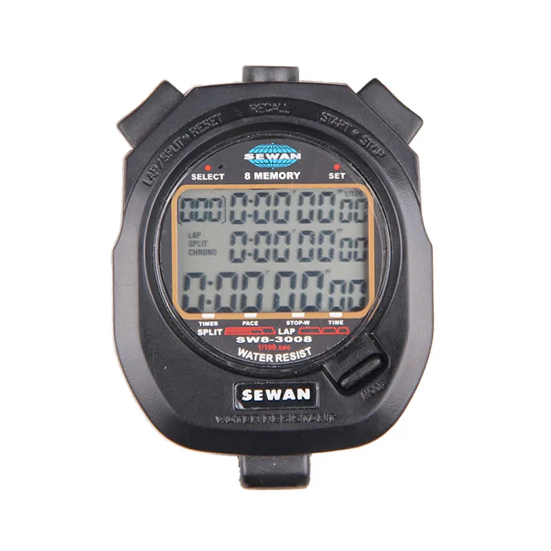 digital watch with interval timer
