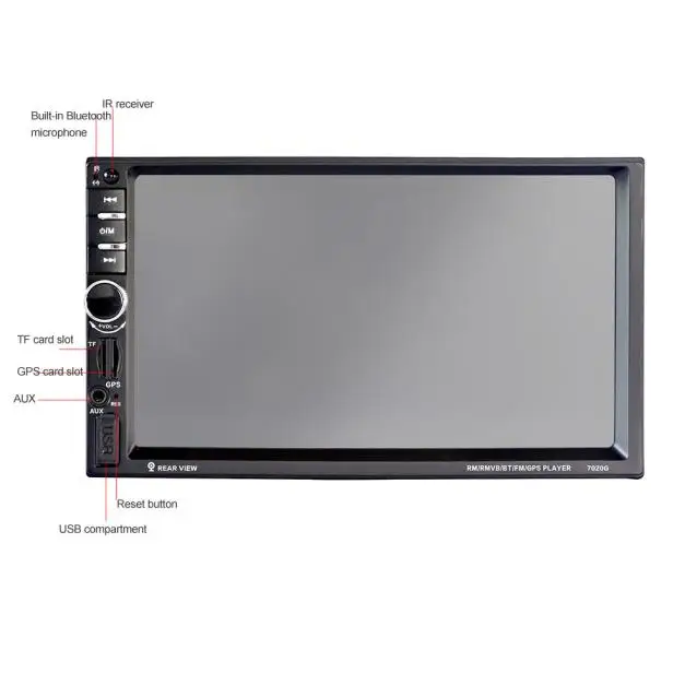 Авто-Стайлинг 7 HD Bluetooth Сенсорный экран автомобильный GPS стерео радио 2 DIN MP5/MP3/USB/AUX + Камера автомобильные аксессуары