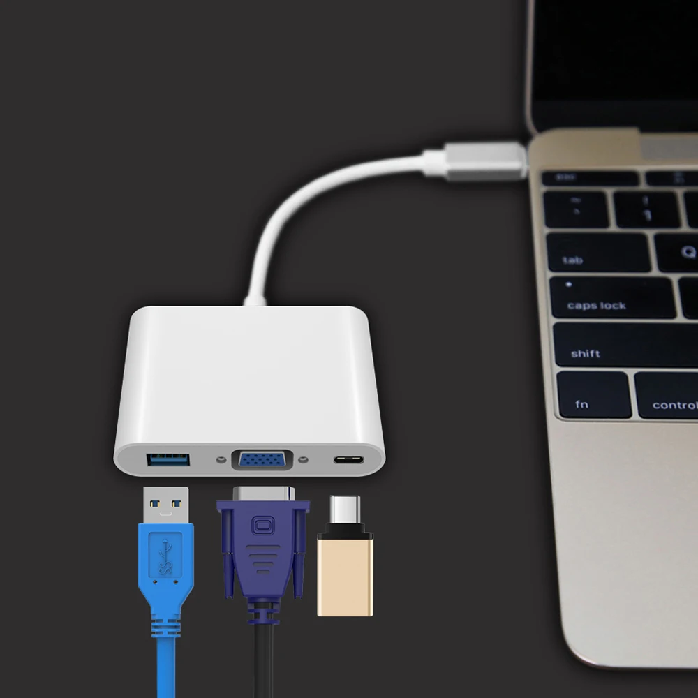 Женский адаптер Usb c Hdmi кабель Type к Новый 3 1 C Vga для нового Macbook 12 дюймов Chromebook Pixel Lumia