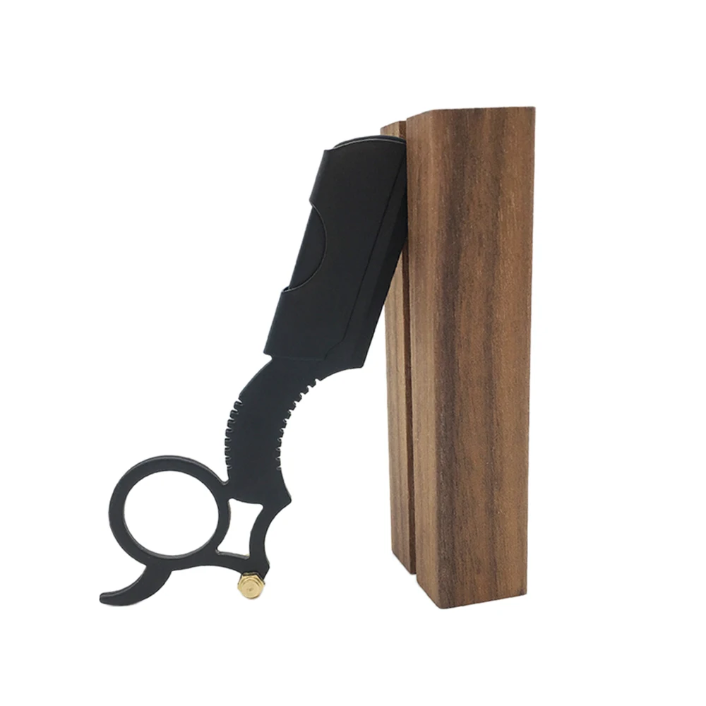 Прямая Парикмахерская стальная бритва складной держатель для ножей для бритья без лезвия мужской инструмент для бритья и удаления волос