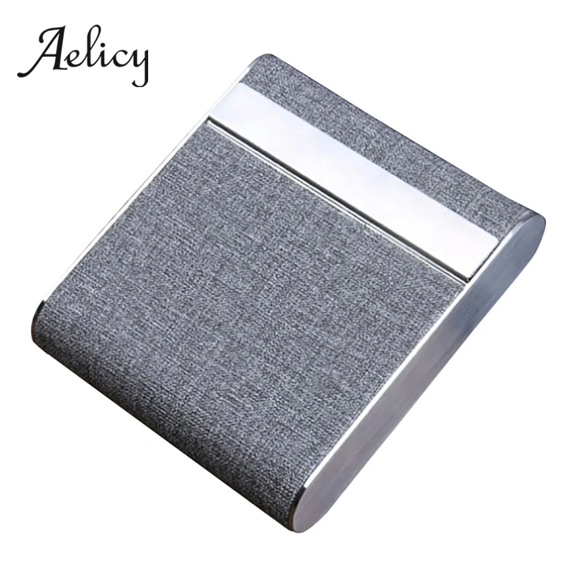 

Aelicy Brand New Leather Tobacco Cigarette Card Holder Storage Case Container Men Gift Luxury Tobacco Case Box 20 pc cigarette