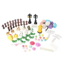 BESTOYARD 55 шт. полимерные украшения миниатюрный Сказочный Сад орнамент кукольный домик микро-ландшафт Сделай Сам дисплей