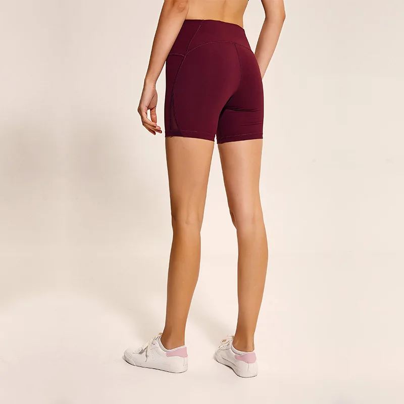 NWT спортивные шорты для бега с задней молнией и карманом живота эластичные йоги