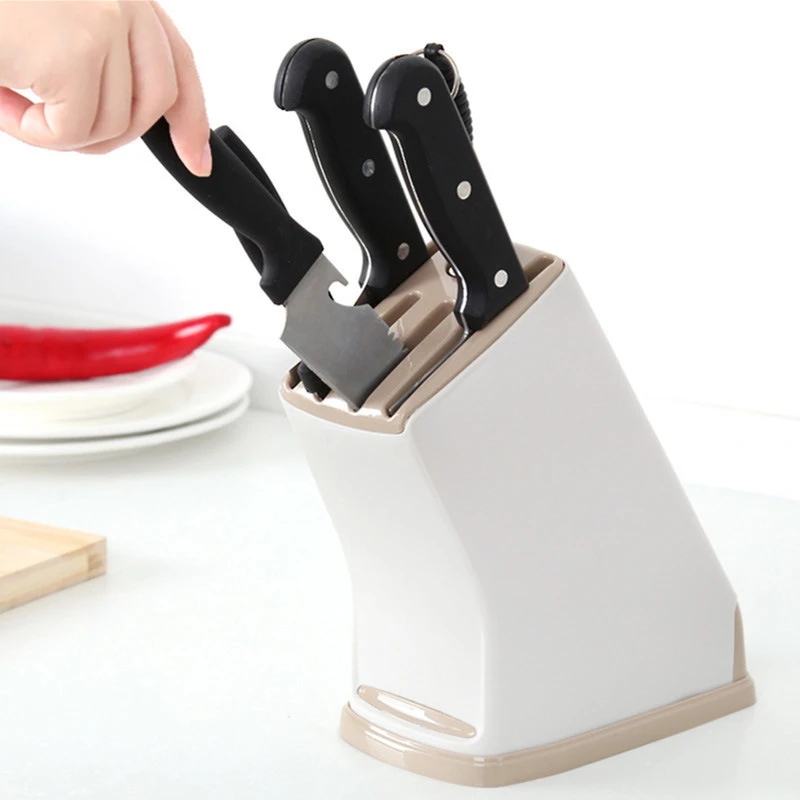 

Household Knife Holder Kitchen Supplies Drain Tool Storage Rack Home Multi-function Insert Fruit Knife Shelf Stand Holder