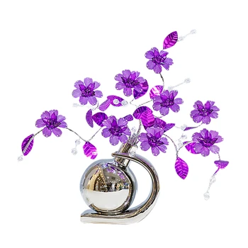 

Acrylic Artificial flower ceramics vases Floral ornament for home decor craft flowers vase porcelain figurines room decorations