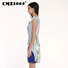 2017 Cotton Robe Plus Size Fashion Summer Dress Personality Dresses Casual Polyester Regular Patchwork Freeshipping Real 71148