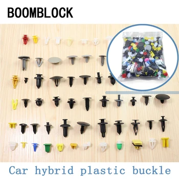 

200x Mixed Car Stickers For Acura Chevrolet Cruze Aveo Peugeot 307 308 Seat Leon Mazda 3 6 Door Bumper Trunk Defender Clip Rivet