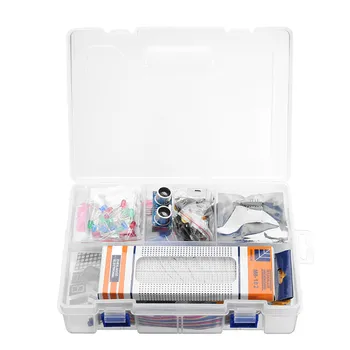 

NEW Basic Experimental Starter Kits With UNO R3 DC Motor LCD1602 Display For Arduino With Plastic Box Package