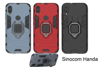 

For Xiaomi Play Case Iron Man Magnetic Ring Stand Capa Armor PC Silicone Cover For Xiaomi Play