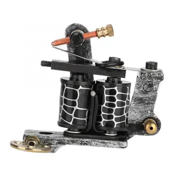 

10 wraps Professional Alloy Tattoo Machine Copper Coils Shader Tattoo Machine Permanent Make Up Machine