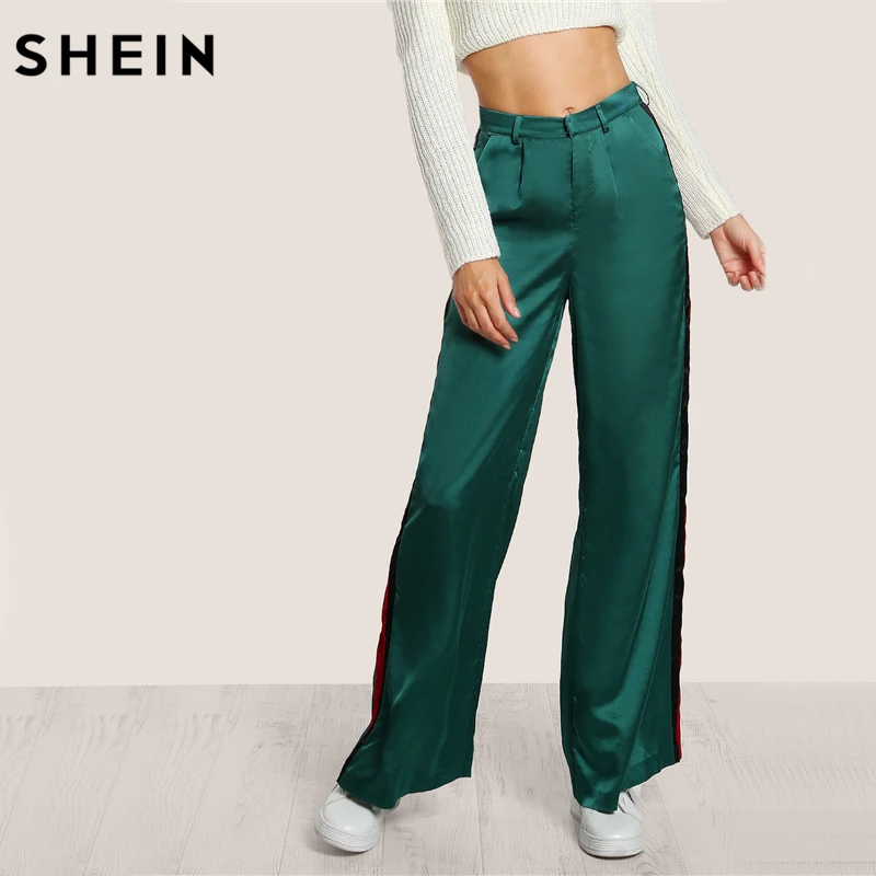 shein striped trousers