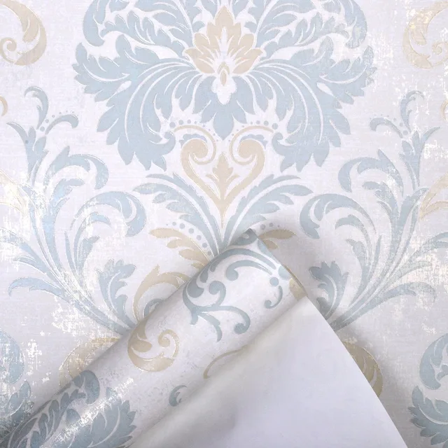 Buy Modern Classic Textured Damask Wallpaper For